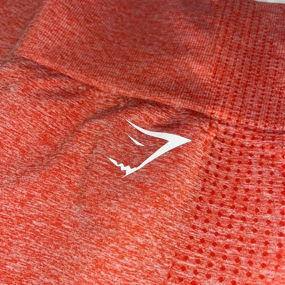Gymshark Orange Athletic Shorts - Picture 2 of 3